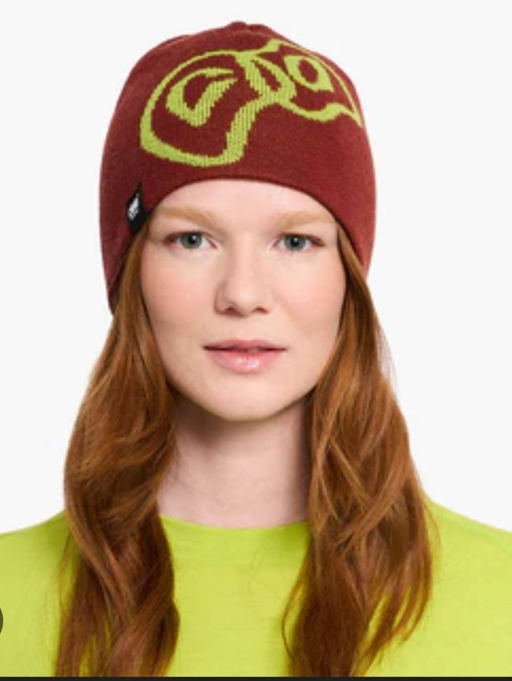 CIELE Athletics Beanie Unisex 100% Merino Wool Onesize Acticewear Brown Green